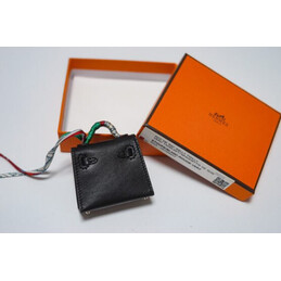 Replica Hermes Black Kelly Mini Charm Gold Hardware