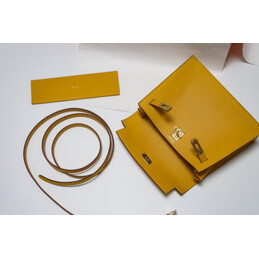 Replica Hermes Yellow Kelly Danse Flower Charm Bag