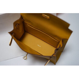 Replica Hermes Yellow Kelly Danse Flower Charm Bag