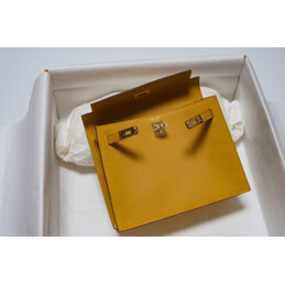 Replica Hermes Yellow Kelly Danse Flower Charm Bag