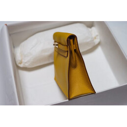 Replica Hermes Yellow Kelly Danse Flower Charm Bag