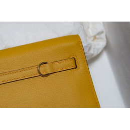 Replica Hermes Yellow Kelly Danse Flower Charm Bag