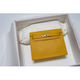 Replica Hermes Yellow Kelly Danse Flower Charm Bag