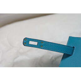 Replica Hermes Light Blue Kelly Danse Mini Charm Bag
