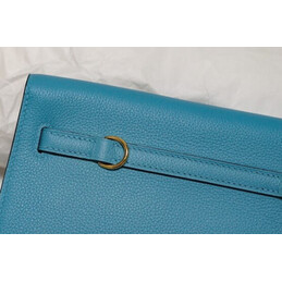 Replica Hermes Light Blue Kelly Danse Mini Charm Bag