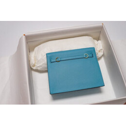 Replica Hermes Light Blue Kelly Danse Mini Charm Bag