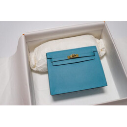 Replica Hermes Light Blue Kelly Danse Mini Charm Bag