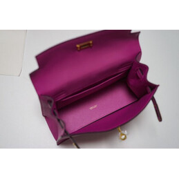 Replica Hermes Pink Kelly Danse Charm Bag