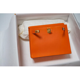 Replica Hermes Orange Kelly Danse Charm Bag