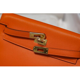 Replica Hermes Orange Kelly Danse Charm Bag