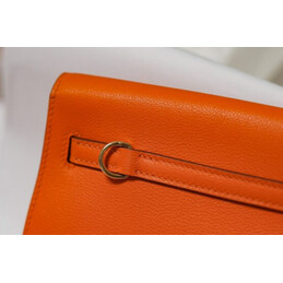 Replica Hermes Orange Kelly Danse Charm Bag