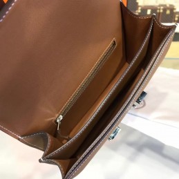 Replica Hermes Taupe Brown Constance 24 Palladium Hardware Bag