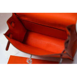 Replica Hermes Orange Kelly Danse Flower Charm Bag