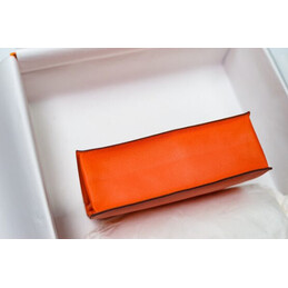 Replica Hermes Orange Kelly Danse Flower Charm Bag