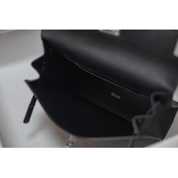 Replica Hermes Black Kelly Danse Palladium Hardware Bag
