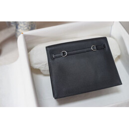 Replica Hermes Black Kelly Danse Palladium Hardware Bag