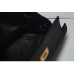 Replica Hermes Black Kelly Danse Gold Hardware Bag