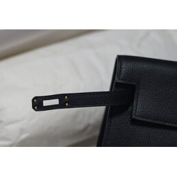 Replica Hermes Black Kelly Danse Gold Hardware Bag