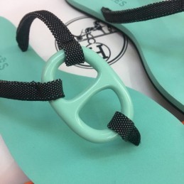 Replica Hermes Mint H Flip Flop Sandal