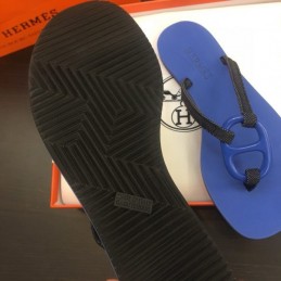 Replica Hermes Blue H Flip Flop Sandal