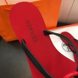 Replica Hermes Red H Flip Flop Sandal