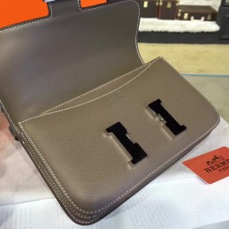 Replica Hermes Taupe Constance 24 Palladium Hardware Bag