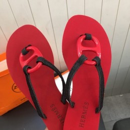 Replica Hermes Red H Flip Flop Sandal