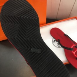 Replica Hermes Red H Flip Flop Sandal