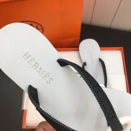 Replica Hermes White H Flip Flop Sandal