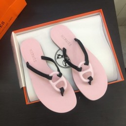 Replica Hermes Pink H Flip Flop Sandal