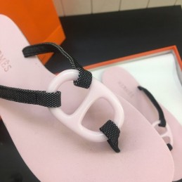 Replica Hermes Pink H Flip Flop Sandal
