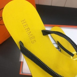 Replica Hermes Yellow H Flip Flop Sandal