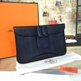Replica Hermes Black Clutch Bag