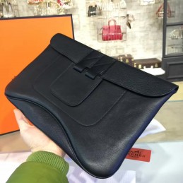 Replica Hermes Black Clutch Bag