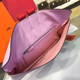 Replica Hermes Pink Red Clutch Bag