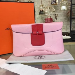 Replica Hermes Pink Red Clutch Bag