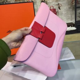 Replica Hermes Pink Red Clutch Bag