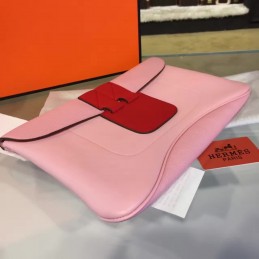 Replica Hermes Pink Red Clutch Bag