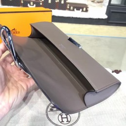 Replica Hermes Taupe Clutch Egee Bag