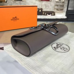 Replica Hermes Taupe Clutch Egee Bag