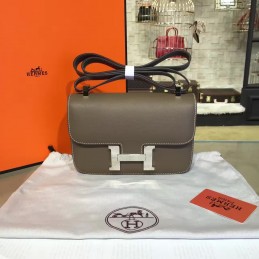 Replica Hermes Taupe Constance 24 Palladium Hardware Bag