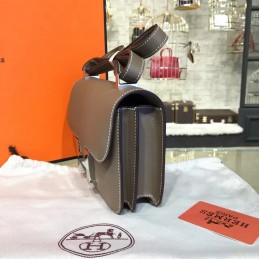 Replica Hermes Taupe Constance 24 Palladium Hardware Bag
