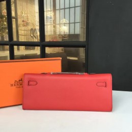 Replica Hermes Red Clutch Kelly Cut Bag
