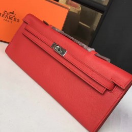 Replica Hermes Red Clutch Kelly Cut Bag