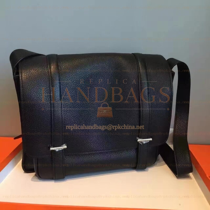 Replica Hermes Black Steve Caporal 28 Bag