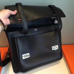 Replica Hermes Black Steve Caporal 28 Bag