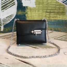 Replica Hermes Black Verrou Chaine Mini 17 Bag