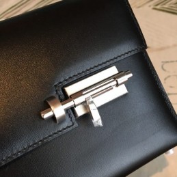 Replica Hermes Black Verrou Chaine Mini 17 Bag