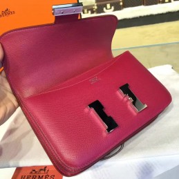 Replica Hermes Burgundy Constance 24 Palladium Hardware Bag