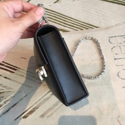 Replica Hermes Black Verrou Chaine Mini 17 Bag